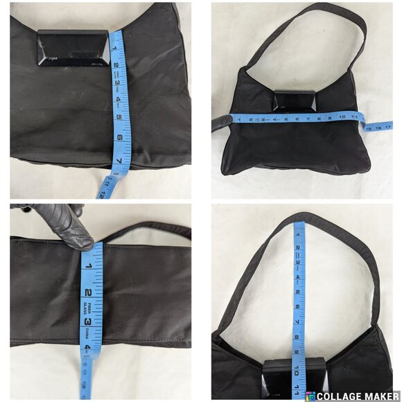 Authentic PRADA Tessuto Black Nylon Hobo Shoulder Bag/Handbag Made in Italy - Picture 12 of 12